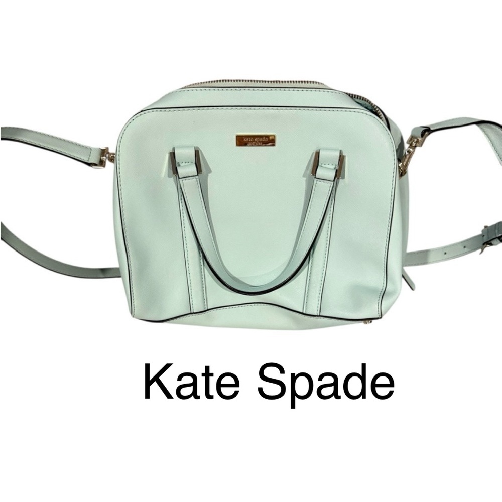 Authentic Kate Spade Newbury Lane  Loden Leather Larger Satchel Bag.